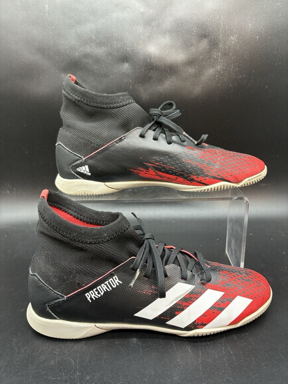 Adidas Predator Indoor Soccer Shoes Mens Size 6 Black Red EF1954